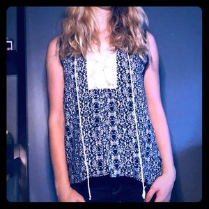 Summery Navy Blouse